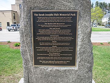 Newport NH Sarah Hale Plaque