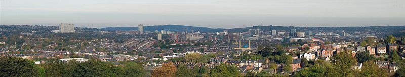 Sheffield wide from Meersbrook Park