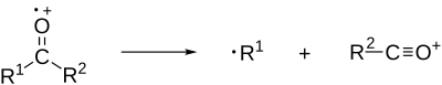 Alpha cleavage example