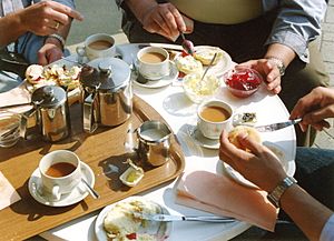 Bourton-on-the-water 1990 cream tea