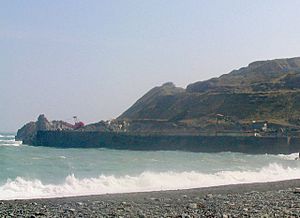 Cliffs and Quarry near Porthoustock - geograph.org.uk - 171424