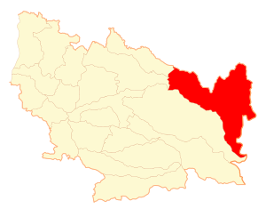 Location in the Ñuble Region