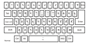 Dzongkha Keyboard layout Main