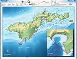 Fagatele Bay NMS map