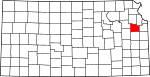 State map highlighting Douglas County