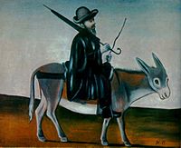 Pirosmani. man on donkey