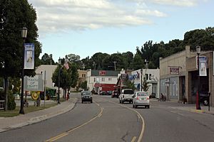 Downtown St. Ignace along State Street (BL I-75)