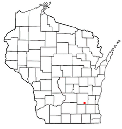 Location of Lebanon, Wisconsin