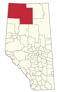 Location within Alberta