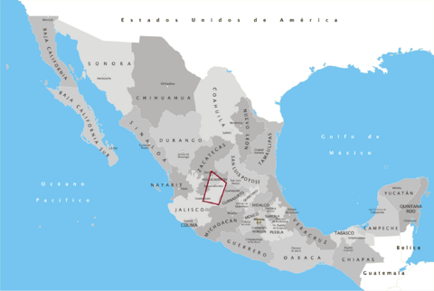 Bajío Norponiente mapa