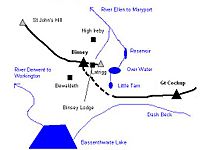 Binsey sketch map