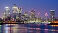 Canary Wharf from Limehouse London June 2016 HDR