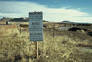 Church Rock uranium mill EID sign