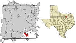 Location of Wilmer in Dallas County, Texas