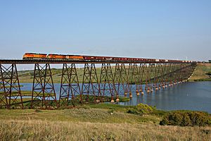 Huge trestle near Karnak, ND