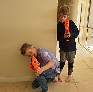 Kids nerf guns