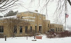 Mequon City Hall, listed on the National Register of Historic Places