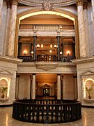 Mississippi State New Capitol Building second floor looking forward