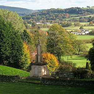 Renwick Monument Moniaive with Cairn Valley beyond