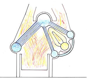 Superheated Yarrow boiler, section