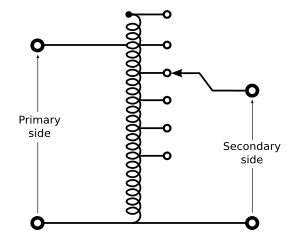 Tapped autotransformer