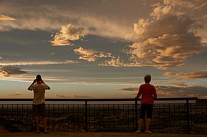 The view from Cracroft Reserve