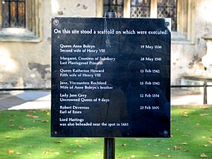 Tower of London scaffold