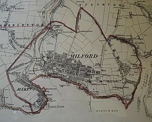 1868 Boundary map of Milford