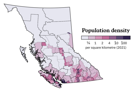 BC Population Density 2021