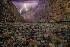 Boquillas Canyon Lightning