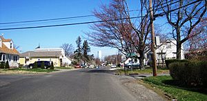 Intersection of Shore Concourse and Sweetbriar Street in Cliffwood Beach