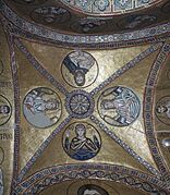 Hosios Loukas (narthex) - center ceiling 02 (October, 2014) by shakko