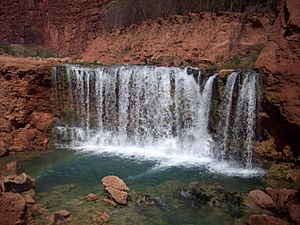 Lower rock falls