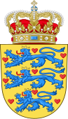 National Coat of arms of Denmark