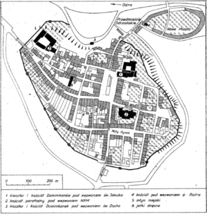 POL Racibórz plan miasta 1567