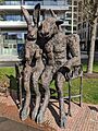 Sophie Ryder - Minotaur and Hare on Bench.jpg