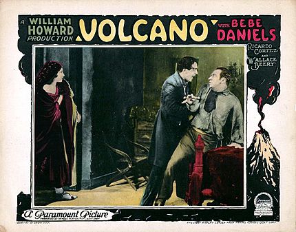 Volcano lobby card