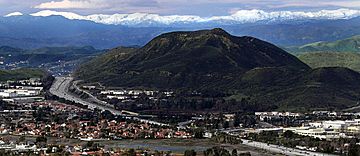 Conejo Grade cuts through the Conejo Hills.