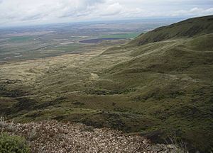 Corfu-Slide-in-saddle-mountains-Looking-Easterly-