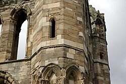 Elgin Cathedral east gable new blockwork.jpg