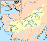 Watershed of the Kuskokwim River in Alaska