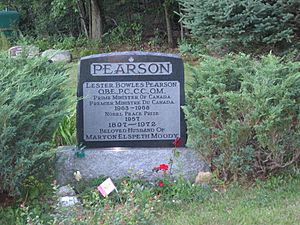 Lester B Pearson Gravestone WakefieldQC