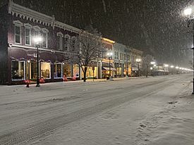 Historic district along Main Street (M-21)