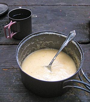 Malt-O-Meal with coffee