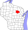 State map highlighting Langlade County