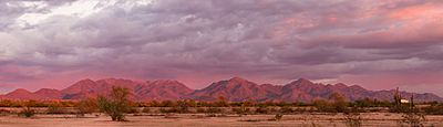 McDowell Mountains at sunset