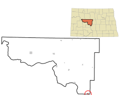 Location of Wilton, North Dakota