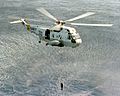 SH-3H HS-15 lowers AQS-13 sonar 1979