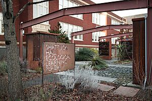 Shattuck Hall Ecological Learning Plaza