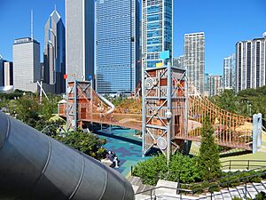 Slide Crater Maggie Daley Park